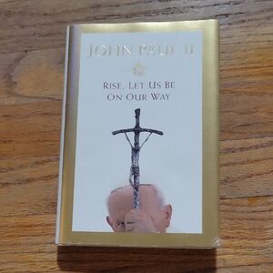 John Paul II 'Rise, Let Us Be On Our Way' Gold Hardcover Book